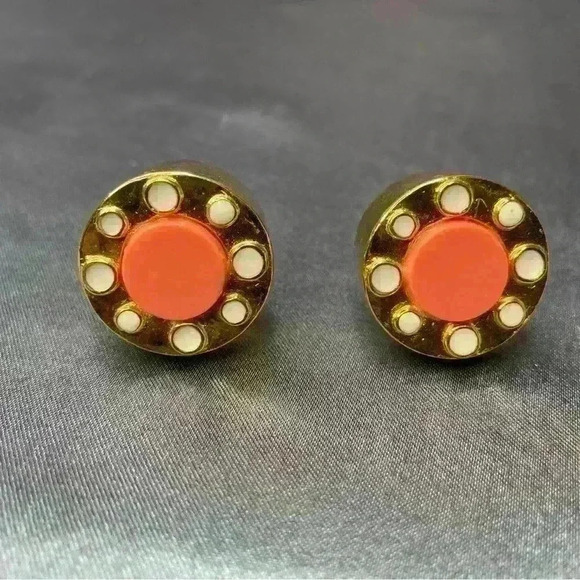 Kenneth J lane KJL clip on earrings 90s - Picture 1 of 6